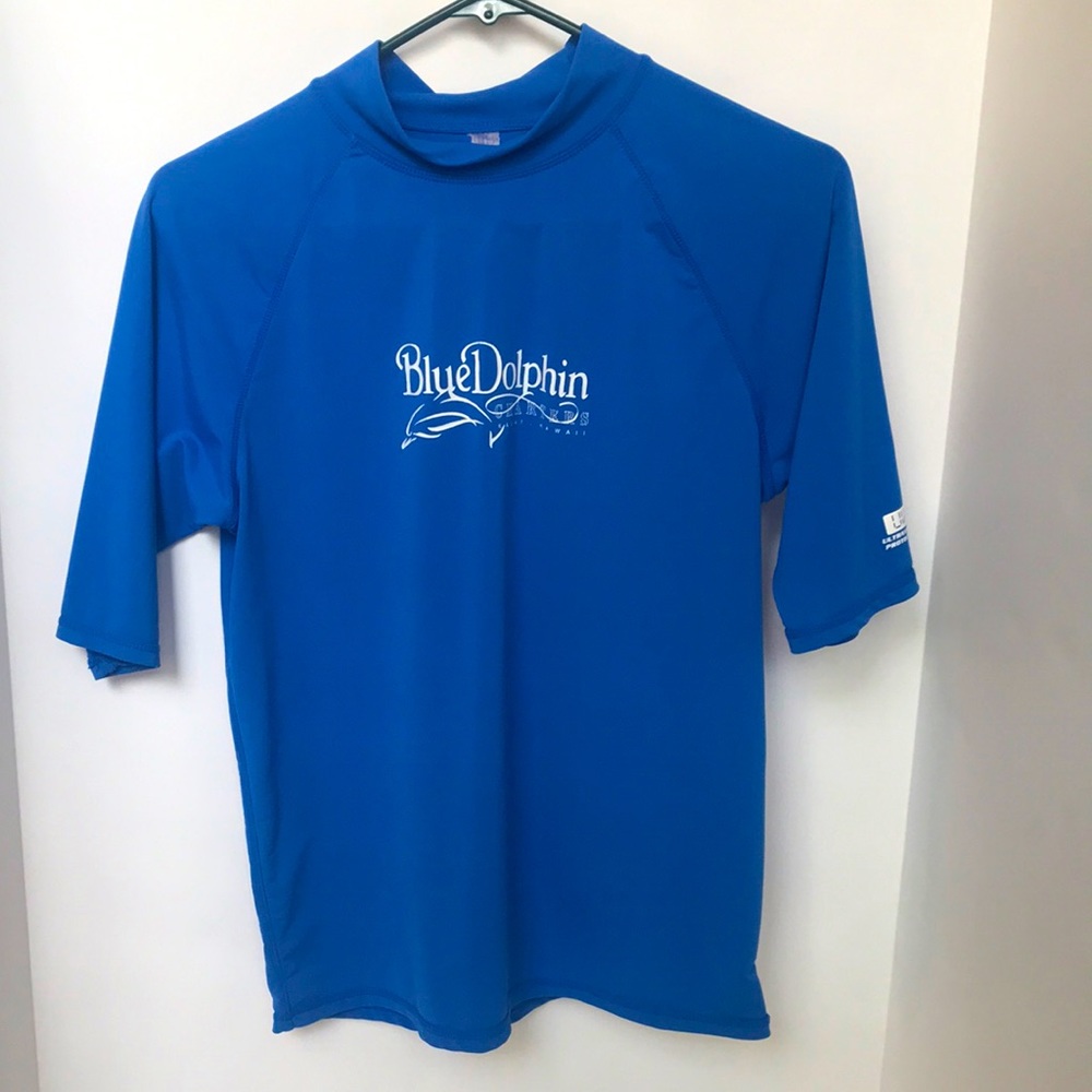 Rash Guard shirt from Blue Dolphin Charters in Kauai, Hawaii